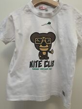 Mambo White T-shirt Monkey Graphic And Green Writing Unisex Kids Size 4