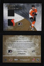 2010-11 Artifacts Frozen Jersey Gold Jersey/Patch /15 Claude Giroux #FA-CG Patch
