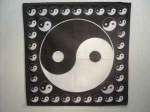 Ying Yang Bandanna Scarf Headband Headwrap Head Wrap Headgear - Picture 1 of 2