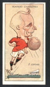 1927 Player's Football Caricatures By Mac #22 Tommy Lucas - Picture 1 of 2