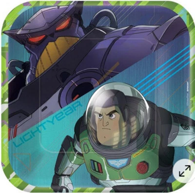 LIGHTYEAR Buzz Birthday Party Kit 8 guests Plates Napkins Cups Tablecloth + - Image 1 of 4