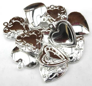 10 X Loveheart Medaillon Charms Anhänger 20mm x 20mm - Bild 1 von 4
