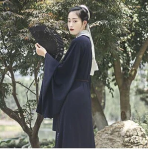 Hanfu Unisex Male Men Women Classical Chinese Style Big Sleeve Robe Swordsman - Picture 1 of 30