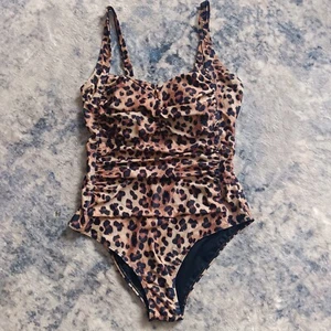 Molybell Womens One-Piece Ruched Swimsuit Animal Print XL - Picture 1 of 7