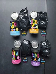 Funko Soda Vinyl Nightmare Before Christmas Black Light Common Set of 4 1/10,500 - Picture 1 of 1