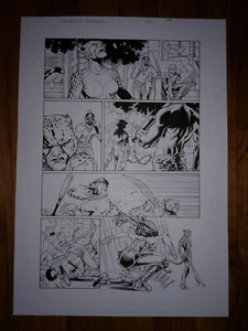 WONDER WOMAN 80 pg 10 CATFIGHT! SEXY WONDER WOMAN VS FURRY BARE CHEETAH - Picture 1 of 3