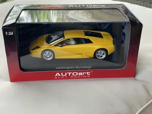 14021 AUTOart Lamborghini Murcielago Yellow 1/24 Slot Car. NEW - Picture 1 of 1