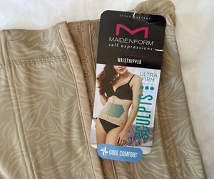 Maidenform Shaper Sculpting Cool Comfort Ultra Firm Beige Waistnipper M NEW - Picture 1 of 2