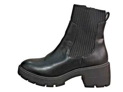 Bota Chelsea American Eagle AE para mujer negra talla 7 cuero 041 7410 5585-001 Foto 1 de 4