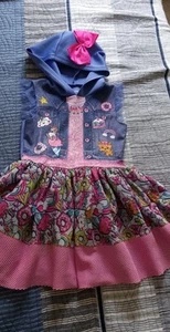 Jo Jo Siwa Dress With Hood & Bow Size Small 6-6x Nickelodeon - Picture 1 of 5
