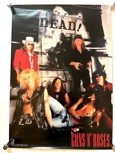 Guns N Roses Use Your Illusion 1991 Poster Promo B2 Giappone Vintage Rock Band - Foto 1 di 10