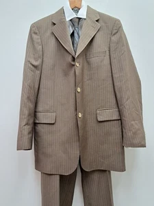 Halloween David Tennant Doctor Who Burberry Pinstripe Suit 38" Chest M 34" Waist - Picture 1 of 6