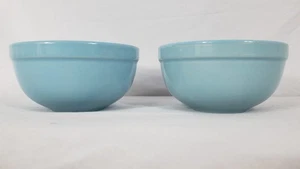N-D Exclusive Stoneware Cereal Bowls (Set of 2) Blue Color Pre-owned - Picture 1 of 10
