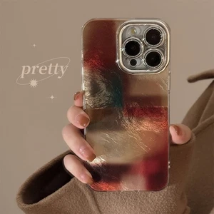 For iPhone 16 Pro Max 15 14 13 12 11 Phone Cover Blooming Retro Patchwork Case - Picture 1 of 6