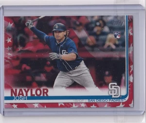 2019 Topps Update JOSH NAYLOR Rookie Independence Day Parallel 30/76 US43 Padres - Picture 1 of 2