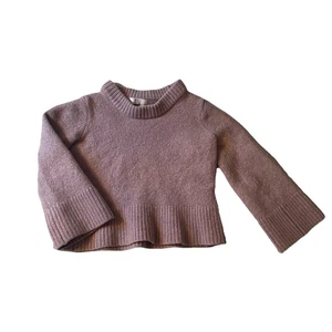 Halston Kinder 100% Merinowolle Pullover Mauve Lila Mädchen M weicher Strickpullover - Bild 1 von 9