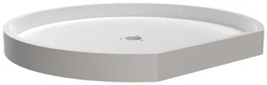 Rev-A-Shelf 6271-22-52 Classic 1 Shelf 22" D Shaped Lazy Susan - White - Picture 1 of 3