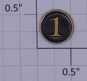 Delton 10016-29-01 2-8-0 C-16 #1 Brass Number Plate - Picture 1 of 1