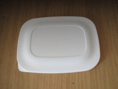 Tupperware Deckel Micro-Plus weiß 2296 Maße ca 16,3x12,3x1,1cm - Bild 1 von 2
