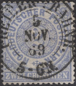  NDP Mi.-Nr 17 nachverwendet K2 Schwarzenberg Bahnhof Sachsen Feuser +200 - Bild 1 von 1