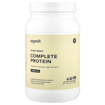 Plant Based Complete Protein, Vanilla, 2 lbs 7.58 oz (1.122 kg) - Image 1 of 2