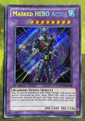 Masked HERO Acid - 1st Edition PRC1-EN018 - Light Play - Image 1 of 3