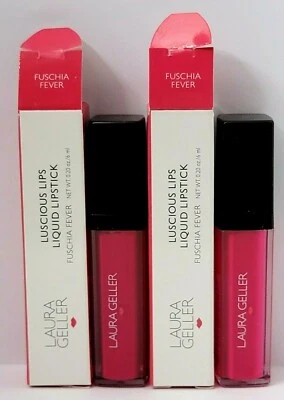 2 pk LAURA GELLER LUSCIOUS LIPS LIQUID LIPSTICK 0.2 oz FUSCHIA FEVER - Image 1 of 3