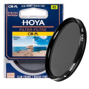 HOYA 82MM CIR-PL SLIM (PHL) CIRCULAR POLARIZER FILTER - ORIGINAL - Picture 1 of 4