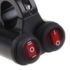 7/8"" 22mm Motorcycle Handleable Headlight Fog Spot Light Dual On Off Switch 1 JW
