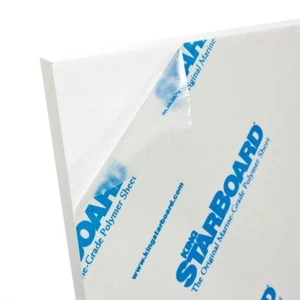 Hoja de plástico White King estribor HDPE polietileno 3/8" x 12" x 27" texturizada - Imagen 1 de 2