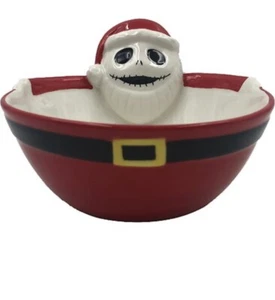 NIGHTMARE BEFORE CHRISTMAS SANTA JACK SKELLINGTON HOLIDAY BOWL DISH EXCLUSIVE - Picture 1 of 1