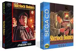 Sherlock Holmes Sega CD Game Case + Box Art Work Cover Only (No Game) - Picture 1 of 2