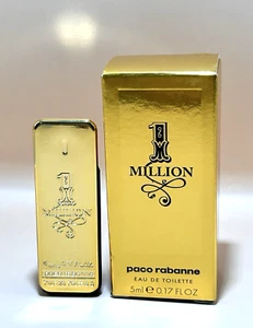 Paco Rabanne 1 MILLION Eau De Toilette Men 0.17 Oz / 5 Ml Splash Mini NEW - Picture 1 of 4