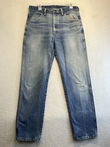 Vintage Rustler Jeans Men 34x32 Straight Regular Whiskered Denim Pants - Picture 1 of 9