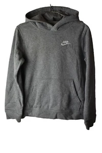 Nike Club Fleece Kids Hoodie Size L 14/16 Sports Outdoors Jumper Jersey - Picture 1 of 8