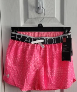 NWT Under Armour Girl's HeatGear Pink Sport Shorts Size M - Picture 1 of 3