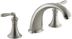 Kohler K-T398-4-BN Devonshire Non-Diverter Deck Mounted Roman Tub Filler, Brushe - Picture 1 of 1