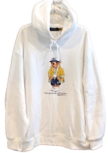 Polo Ralph Lauren Grande Alto Para Hombres Oso Blanco Sudadera Chaqueta con Capucha Nueva con Etiquetas $188 Talla 2XB - Imagen 1 de 5