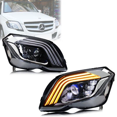 梅赛德斯奔驰 GLK350 GLK250 2013 - 2015 蓝灯前灯 LED 车头灯 — 第 1/4 张图片