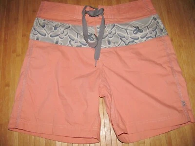 REYN SPOONER Swimsuit BOARD Shorts TRUNKS Size 32 Cotton Nylon HAWAIIAN Peach - Image 1 of 4