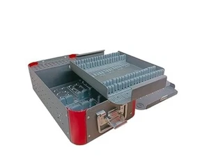 6.5mm 7.0mm Cannulated Screw Empty Case Box Hard Anodized Aluminium Surgical - Picture 1 of 6