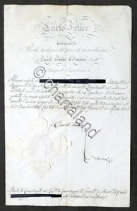 Regno di Sardegna - Decreto con autografo di Re Carlo Felice di Savoia - 1823 - Foto 1 di 4