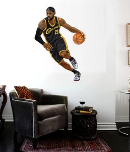 Lebron James Innen/Außen Wandtattoo Groß 24 Zoll Konturschnitt Zeuge - Bild 1 von 1