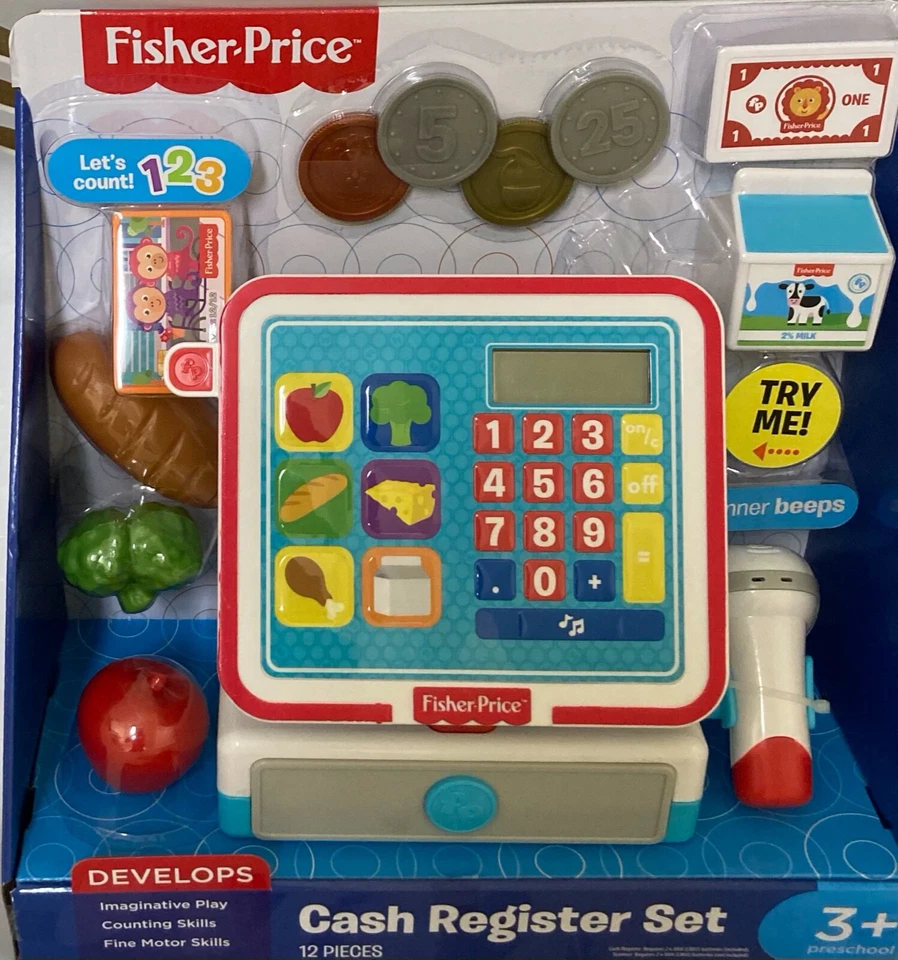 Fisher- Cash Register Set Toy Multicolor