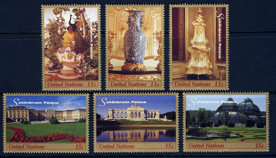 UN - New York . 1998 Schönbrunn Palace . BOOKLET Singles/6 . Mint Never Hinged - Image 1 of 1