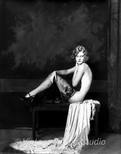Flapper Girl - Ziegfeld Follies - Vintage años 20 - 16 x 20 FOTO PUBLICITARIA - Imagen 1 de 1