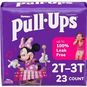 Pull-Ups Girls' Potty Training Pants, Size 2T-3T Training Underwear (16-34 lbs) - Picture 1 of 4