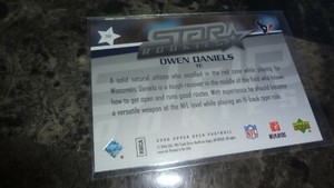 2006 UPPER DECK STAR ROOKIES #268 OWEN DANIELS  FOOTBALL CARD