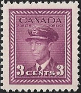 Canada # 252 GEORGE VI - WAR ISSUE Brand New 1943 Pristine Original Gum - Picture 1 of 2