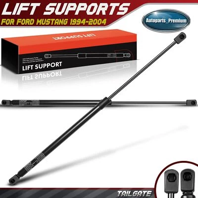2x Soportes de elevación de maletero trasero amortiguadores puntales para Ford Mustang 1994-2004 con alerón Foto 1 de 4